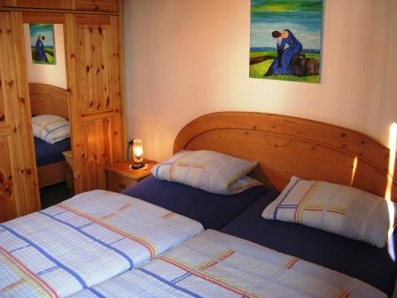 Schlafzimmer vom Ferienhaus Mariechen in Ostfriesland